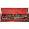 Image 1 : SNAP ON TOOL BOX WITH ASSORTED HAND TOOLS