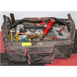 HUSKY TOOL BAG WITH ASSORTED HAND TOOLS