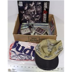 BOX W/BUDWEISER FLAG, SONS OF ANARCHY