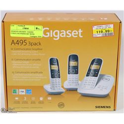 SIEMENS GIGASET  3 HAND CORDLESS PHONE SET WITH