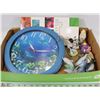Image 1 : CD SET WITH LARGE DOLPHIN CLOCK WITH ESTATE ITEMS