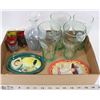 Image 1 : FLAT OF COCA-COLA COLLECTABLES & BRANDY DECANTER