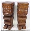 Image 1 : SET OF TOTEM POLE BOOKENDS