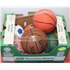 Image 1 : BOX OF ASSORTED BASKETBALLS