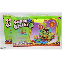 TWO BOXES OF FUNNY BRICKS (81PC IN EACH)