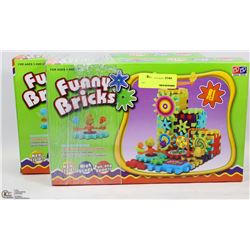 TWO BOXES OF FUNNY BRICKS (81PC IN EACH)