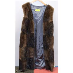 FULL LENGTH FUR VEST.