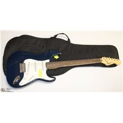 ELECTRIC SQUIRE GUITAR BY FENDER BULLET BLUE WITH