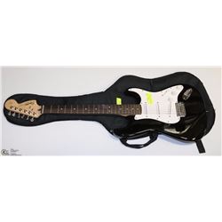 ELECTRIC SQUIRE GUITAR BY FENDER STRAT BLACK WITH