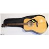 Image 1 : ACOUSTIC YAMAHA GUITAR F310 BLONDE WITH SOFT CASE.