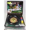 Image 1 : MULTI USE POKER SET GAME WITH ROULETTE, BLACK-