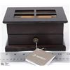Image 1 : WALNUT FINISH JEWELRY BOX