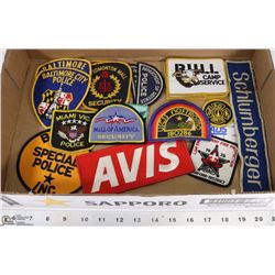 20 VARIOUS BADGES/PATCHES