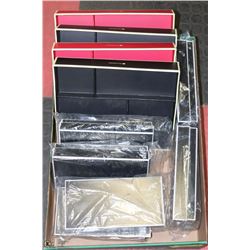 LOT OF JEWELRY ORGANIZER TRAYS & BOXES