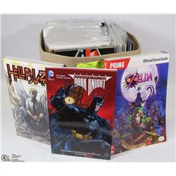 BOX OF ASSORTED GRAPHIC NOVELS & COMICS