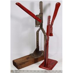 PAIR OF VINTAGE BOTTLE CORKERS