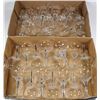 Image 1 : LOT OF BLACK STEMMED CRYSTAL GLASSES 30 PCS.