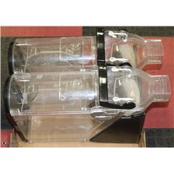 PAIR OF CEREAL DISPENSERS.