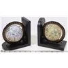Image 1 : PAIR OF GLOBE BOOK ENDS.