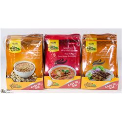 LOT OF THREE CASES OF ASIAN HOME GORMET SPICES