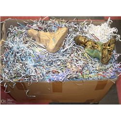 LARGE BOX OF DECORATIVE BUDDHAS