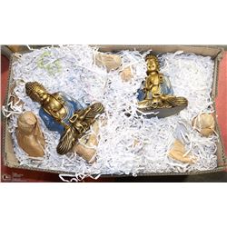 LARGE BOX OF DECORATIVE BUDDHAS