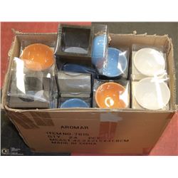 BOX OF TEA LIGHT STANDS