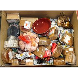LARGE BOX OF HOME DECOR