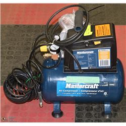 MASTERCRAFT AIR COMPRESSOR 2 GAL. WITH AIR HOSE