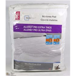 MAINSTAYS DOUBLE SIZE ALLERGY PRO MATTRESS PAD