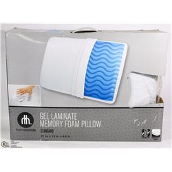 HOMETRENDS GEL LAMINATE MEMORY FOAM PILLOW