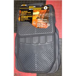 TUNE IT 4PC ALL SEASON UNIVERSAL FIT CAR MAT SET