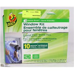 DUCK WINDOW KIT (INSULATES TEN 3' X 5' WINDOWS)