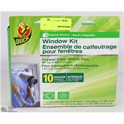 DUCK WINDOW KIT (INSULATES TEN 3' X 5' WINDOWS)
