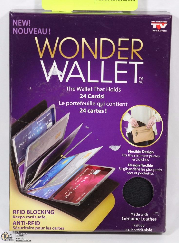 LEATHER WONDER WALLET (HOLDS UP TO 24 CARDS)