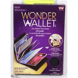 LEATHER WONDER WALLET (HOLDS UP TO 24 CARDS)