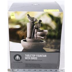 HOMETRENDS TABLETOP FOUNTAIN WITH BIRDS