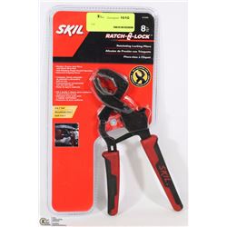 8" SKIL RATCHETING LOCKING PLIERS 3 IN 1 TOOL