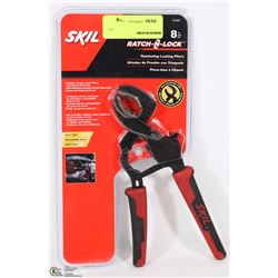 8" SKIL RATCHETING LOCKING PLIERS 3 IN 1 TOOL