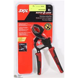 8" SKIL RATCHETING LOCKING PLIERS 3 IN 1 TOOL