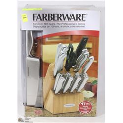 FARBERWARE 17PC FORGED STAINLESS STEEL KNIFE