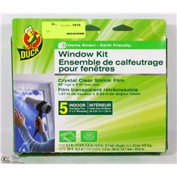 DUCK WINDOW KIT (INSULATES FIVE 3' X 5' WINDOWS)