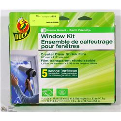 DUCK WINDOW KIT (INSULATES FIVE 3' X 5' WINDOWS)