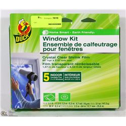 DUCK WINDOW KIT (INSULATES FIVE 3' X 5' WINDOWS)