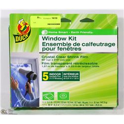 DUCK WINDOW KIT (INSULATES FIVE 3' X 5' WINDOWS)