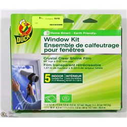 DUCK WINDOW KIT (INSULATES FIVE 3' X 5' WINDOWS)
