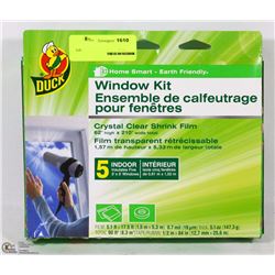 DUCK WINDOW KIT (INSULATES FIVE 3' X 5' WINDOWS)