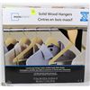 Image 1 : 20 PACK OF MAINSTAYS SOLID WOOD HANGERS