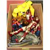 Image 1 : BOX OF ASSORTED SUPERHERO ACTION FIGURES INCL