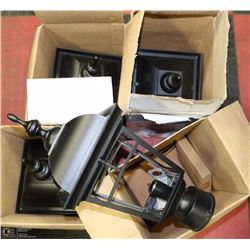 LOT OF 4 OUTDOOR POST LIGHTS.